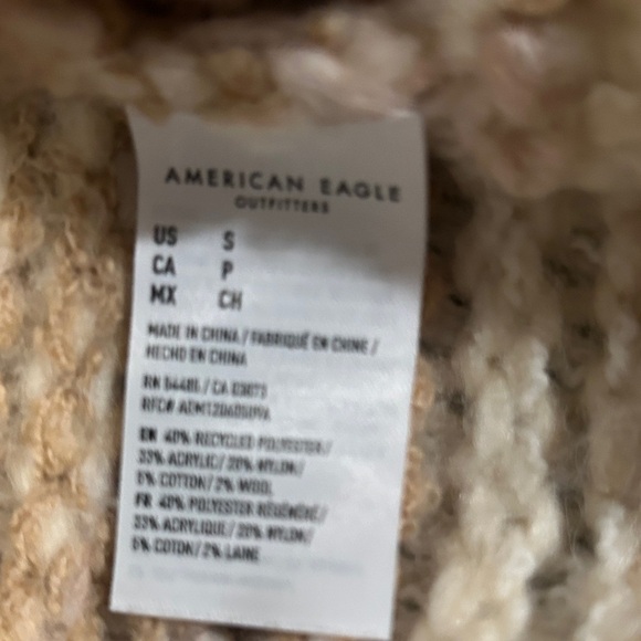 American Eagle Outfitters Cream and cream Tan the oversized Cardigan - Picture 5 of 5